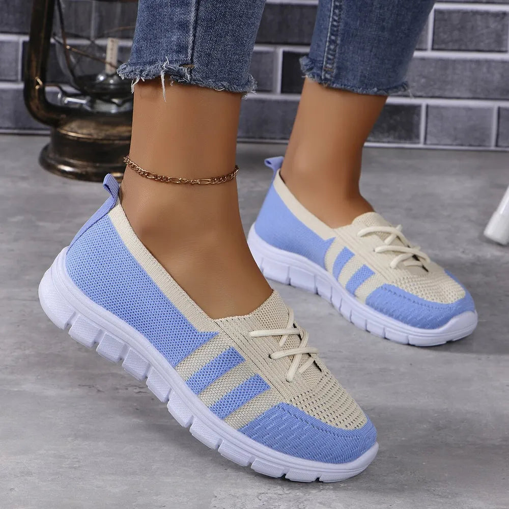 Mesh Contrast Flat Slip-Ons - V.I.P Digital Presence