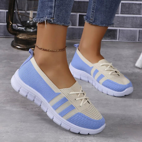 Mesh Contrast Flat Slip-Ons - V.I.P Digital Presence