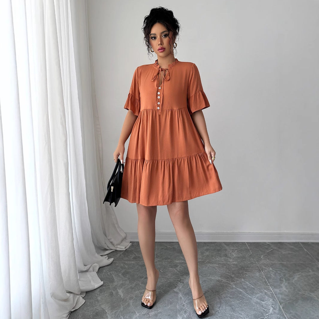 Minimalist style strap solid color dress for women - V.I.P Digital Presence