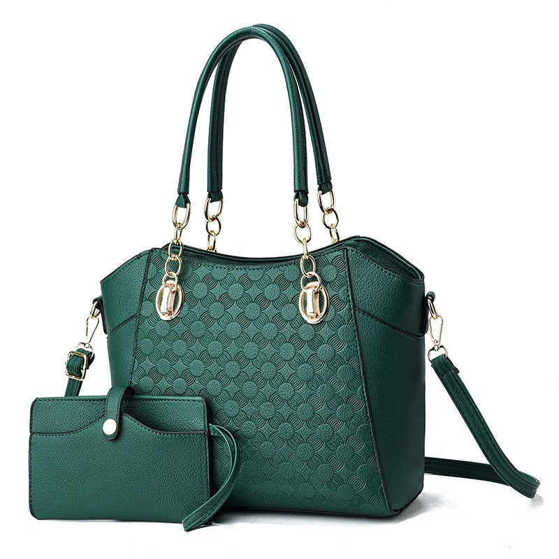 Mother-in-Child Bag Autumn and Winter PU Leather Large Capacity Tote Bag Women's Chain Shoulder Bag - V.I.P Digital Presence