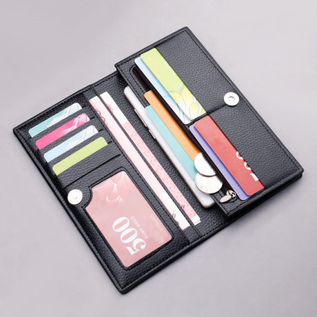 Multifunctional Wallet Men's Long Zipper Trend Fashion Personality Large Capacity Button Youth Hand Embossed Wallet - V.I.P Digital Presence