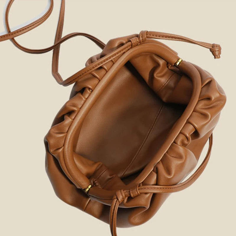 New Fashion Solid Color Headbag For Women Soft Leather Shoulder Crossbody Bag Female Travel Casual Bags - V.I.P Digital Presence