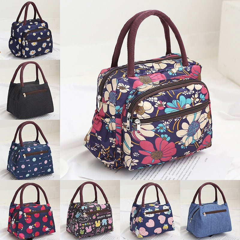 New Oxford Cloth Portable Bag Portable Folding Portable Lunch Box Bag Lunch Bag Thermal Insulation Bag Picnic Bag - V.I.P Digital Presence