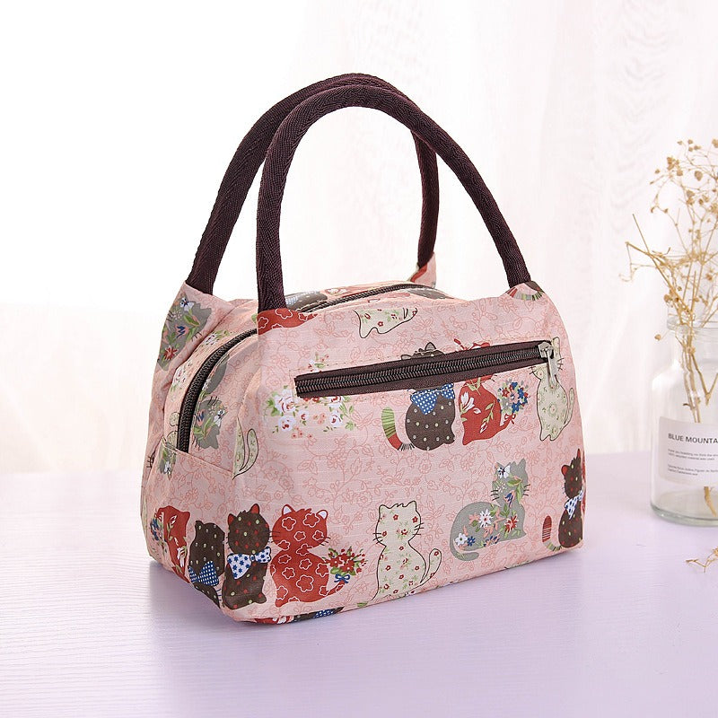 New Oxford Cloth Portable Bag Portable Folding Portable Lunch Box Bag Lunch Bag Thermal Insulation Bag Picnic Bag - V.I.P Digital Presence