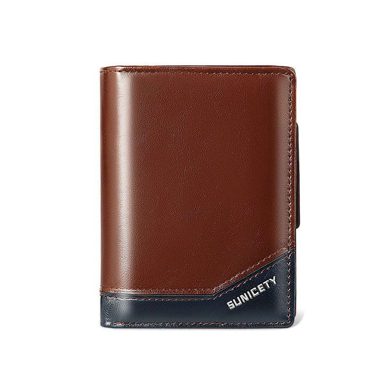 New PU Leather Multi-Function Zipper Short Men's Wallet Rfid Dollar Wallet Card Wallet - V.I.P Digital Presence