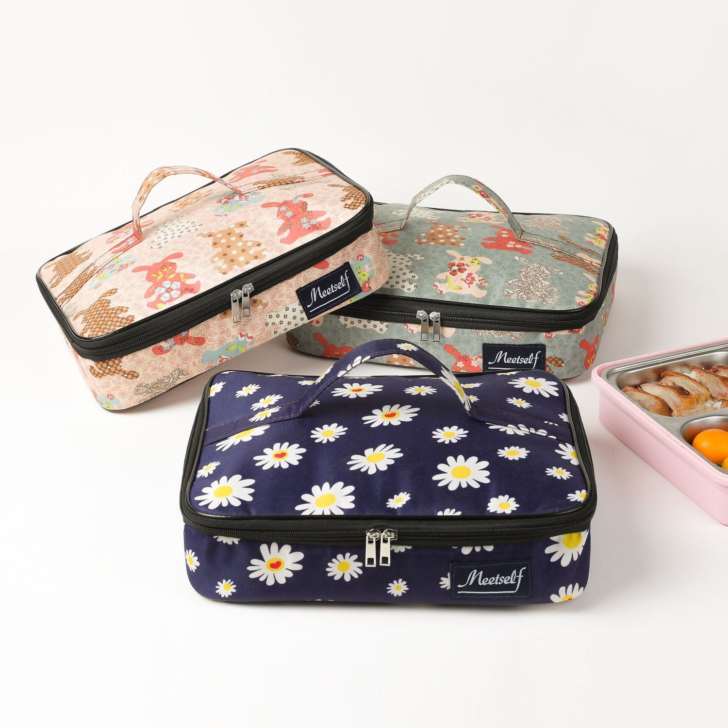 New Type Portable Aluminum Foil Thickened Bento Bag Students Carry Lunch Box Bag, Thermal Insulation, Lunch Picnic Bag - V.I.P Digital Presence