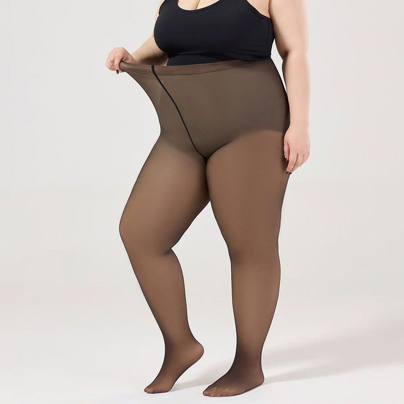 Oversized Black Silk Leg Artifact Black Transparent One Piece Elastic Pantyhose - V.I.P Digital Presence