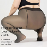 Oversized Black Silk Leg Artifact Black Transparent One Piece Elastic Pantyhose - V.I.P Digital Presence