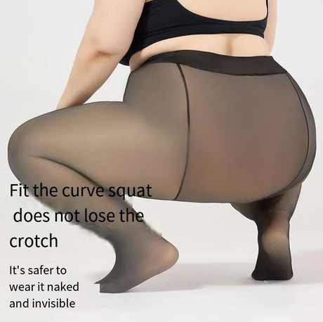 Oversized Black Silk Leg Artifact Black Transparent One Piece Elastic Pantyhose - V.I.P Digital Presence