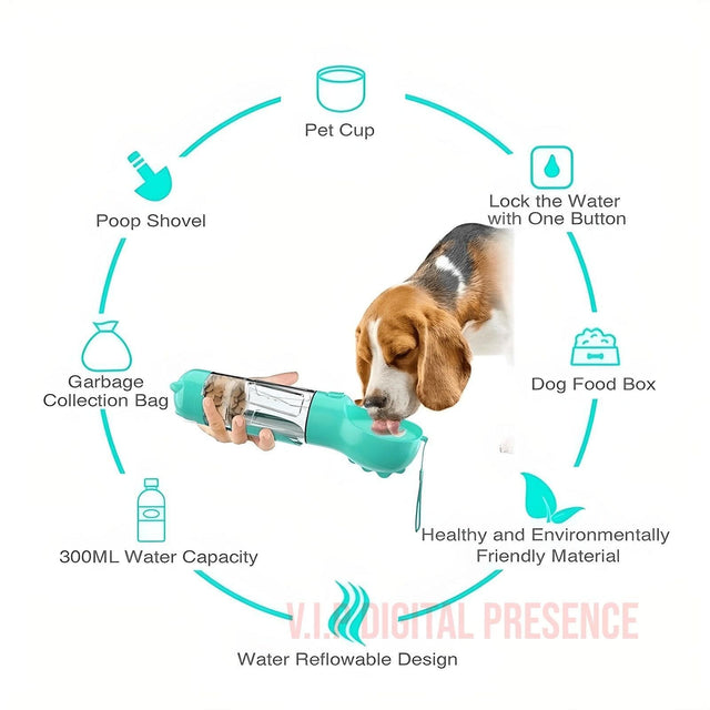 V.I.P DIGITAL PRESENCE Blue / 500Ml With Food Box Paw ThirstQuencher