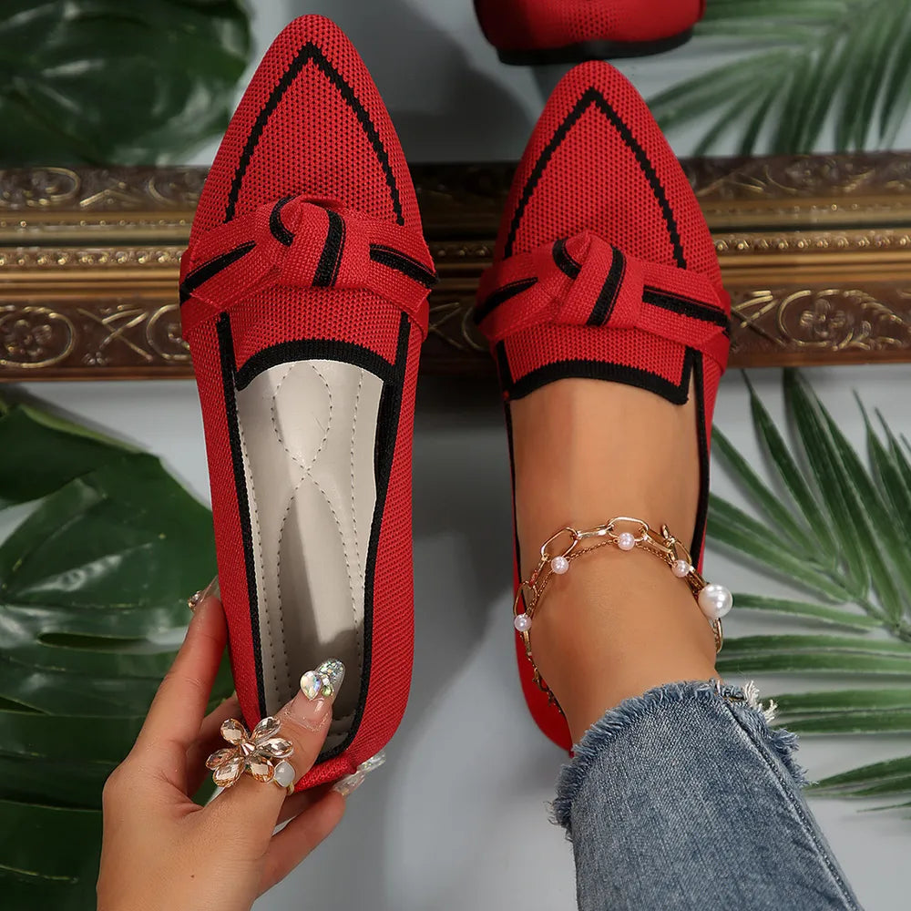 Point Toe Mesh Flat Slip-Ons - V.I.P Digital Presence