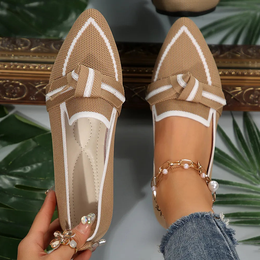 Point Toe Mesh Flat Slip-Ons - V.I.P Digital Presence