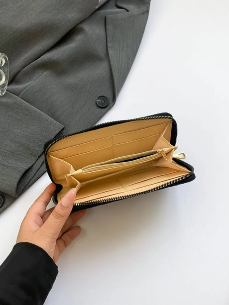 PU Leather Solid Color Wallet - V.I.P Digital Presence