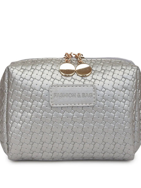PU Leather Woven Clutch - V.I.P Digital Presence