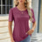 Ruched Round Neck Short Sleeve T-Shirt - V.I.P Digital Presence