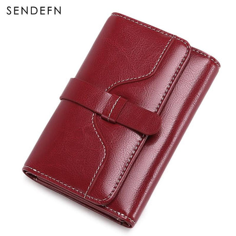 Sendefn  Wallet-female Short Women's Hasp Women Purse Split Leather With Coin Pocket Mini - V.I.P Digital Presence