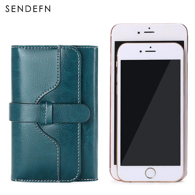 Sendefn  Wallet-female Short Women's Hasp Women Purse Split Leather With Coin Pocket Mini - V.I.P Digital Presence