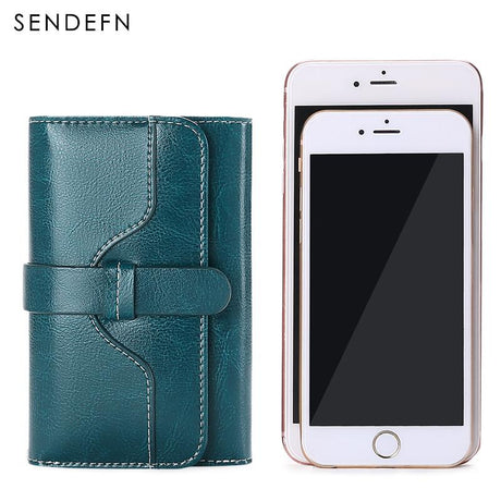 Sendefn  Wallet-female Short Women's Hasp Women Purse Split Leather With Coin Pocket Mini - V.I.P Digital Presence