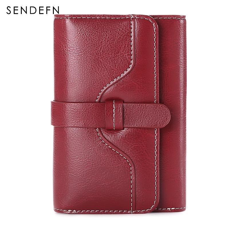 Sendefn  Wallet-female Short Women's Hasp Women Purse Split Leather With Coin Pocket Mini - V.I.P Digital Presence