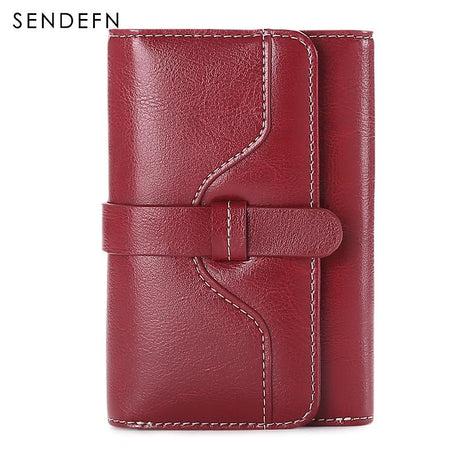 Sendefn  Wallet-female Short Women's Hasp Women Purse Split Leather With Coin Pocket Mini - V.I.P Digital Presence