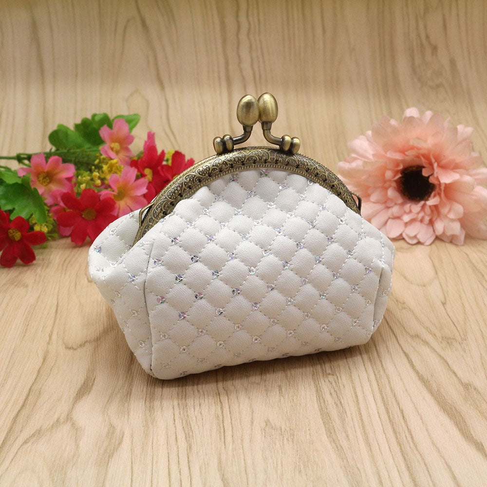 Sequin zero wallet, diamond grid coin bag, lipstick storage, small bag, mouth gold bag - V.I.P Digital Presence
