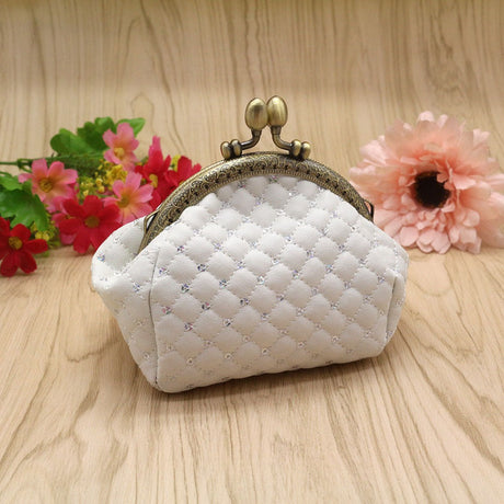 Sequin zero wallet, diamond grid coin bag, lipstick storage, small bag, mouth gold bag - V.I.P Digital Presence