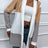 Shiny Color Block Open Front Cardigan - V.I.P Digital Presence