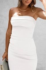 Slit Tube Midi Dress - V.I.P Digital Presence