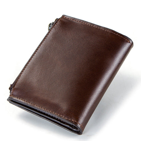 Smart Anti-Lost Wallet Men's Leather Wallet RFID Anti-theft Brush Coin Purse Bluetooth Link Multifunctional - V.I.P Digital Presence