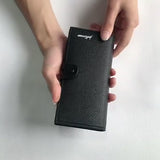 Snap Wallet Men's Long Button Trend Brand Wallet College Student Niche Design Wallet Large Capacity Men's And Women's - V.I.P Digital Presence