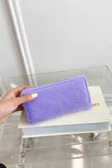 Solid Color Fluff Rectangle Wallet - V.I.P Digital Presence