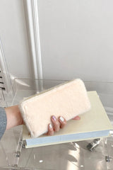 Solid Color Fluff Rectangle Wallet - V.I.P Digital Presence