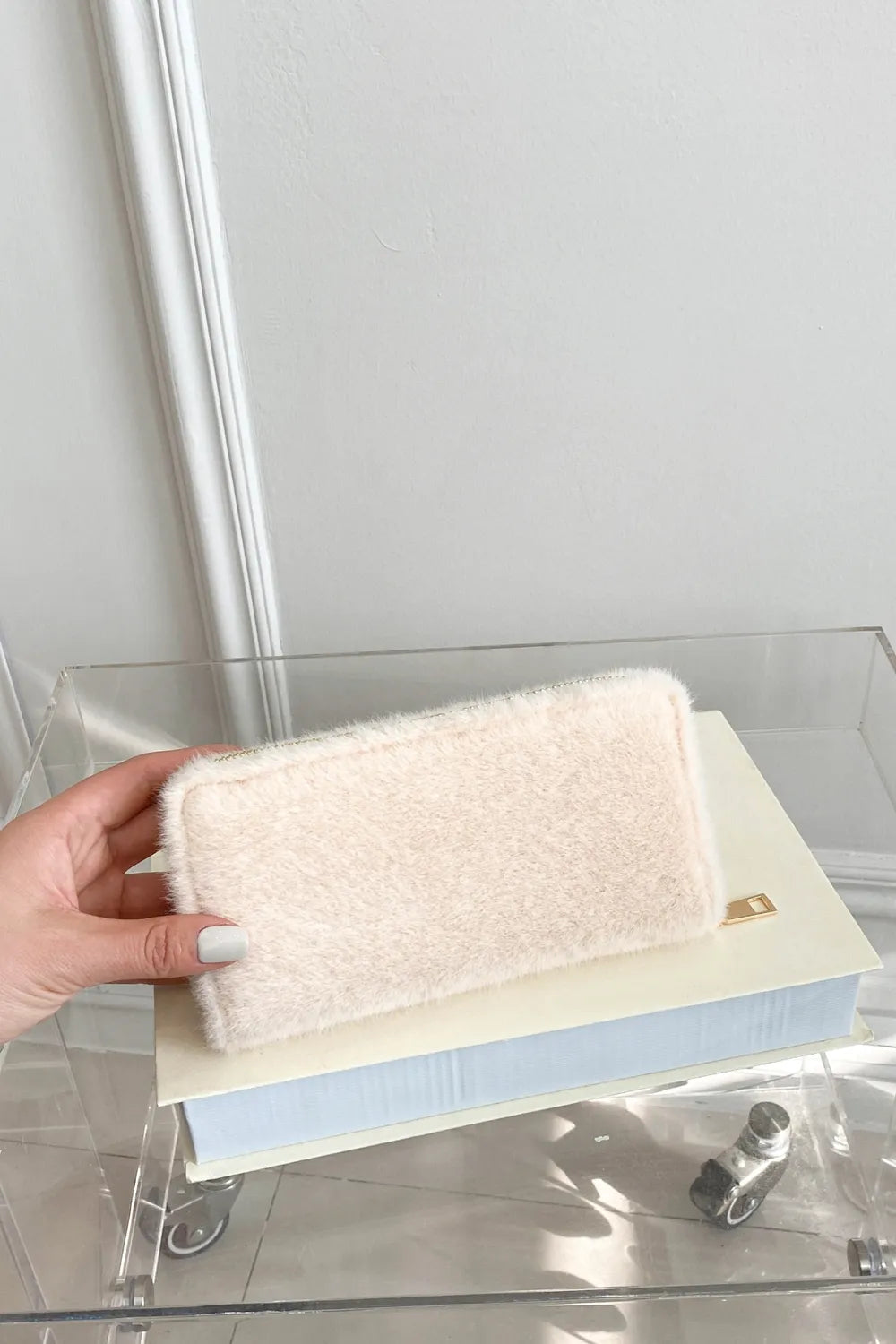 Solid Color Fluff Rectangle Wallet - V.I.P Digital Presence