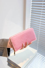 Solid Color Fluff Rectangle Wallet - V.I.P Digital Presence