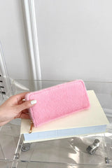 Solid Color Fluff Rectangle Wallet - V.I.P Digital Presence