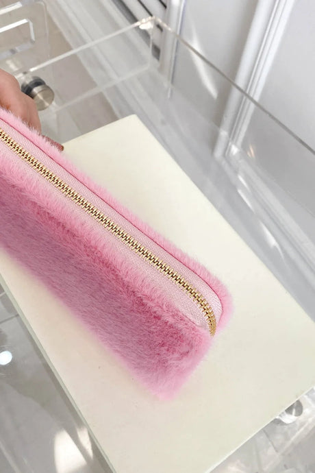 Solid Color Fluff Rectangle Wallet - V.I.P Digital Presence