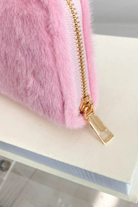 Solid Color Fluff Rectangle Wallet - V.I.P Digital Presence