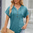Solid color hooded button loose short sleeved T-shirt top for women - V.I.P Digital Presence