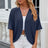 Solid color mid sleeved cardigan knitted cardigan jacket air-conditioned sweater - V.I.P Digital Presence