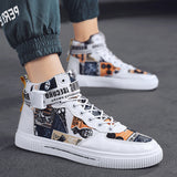 Spring men's trendy shoes, new black high top shoes for teenagers, sports shoes for boys, junior high school students, and men's adobe shoes - V.I.P Digital Presence