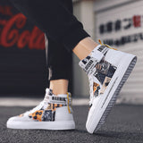 Spring men's trendy shoes, new black high top shoes for teenagers, sports shoes for boys, junior high school students, and men's adobe shoes - V.I.P Digital Presence