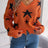 Star Pattern Distressed V-Neck Cropped Sweater - V.I.P Digital Presence