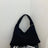Suede woven tote bag simple and fashionable handbag underarm single shoulder bag large capacity suction buckle - V.I.P Digital Presence