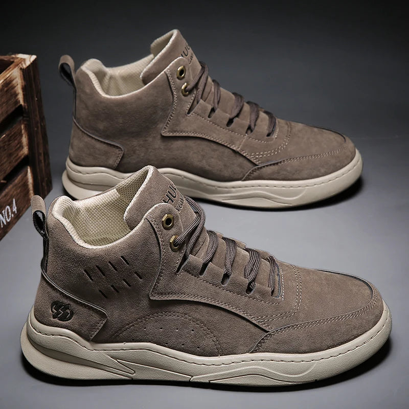 Tooling Boots Fashion Casual Sport Mans Shoe Students Four Seasons High Top Round Toe Wear-resistant Outdoor Desert Driving Boot - V.I.P Digital Presence