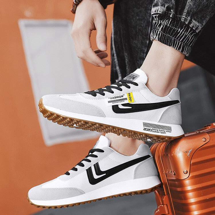 Trendy and versatile student sports board shoes for teenagers, casual sports, white sneakers - V.I.P Digital Presence