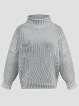 Turtleneck Long Sleeve Sweater - V.I.P Digital Presence