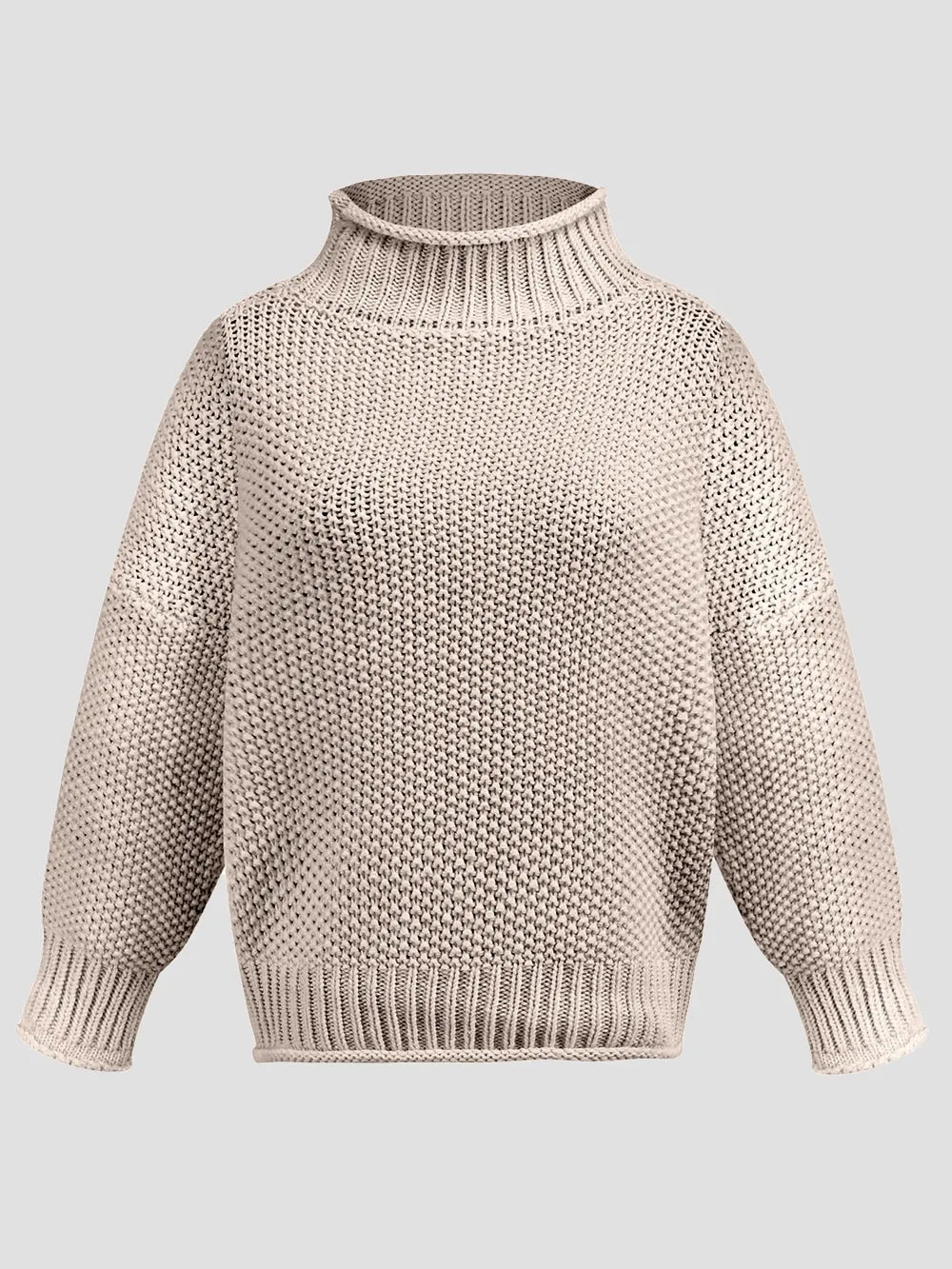 Turtleneck Long Sleeve Sweater - V.I.P Digital Presence