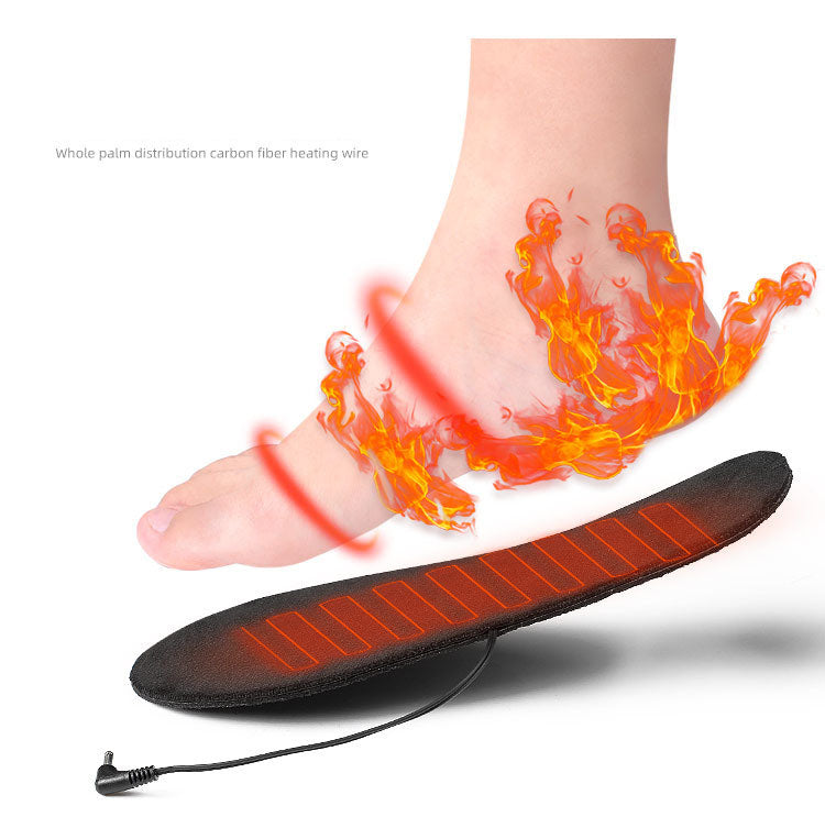 USB heating insole warm feet treasure charging heating washable size tailoring full soled warm feet electric heating insole - V.I.P Digital Presence