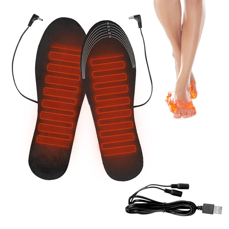 USB heating insole warm feet treasure charging heating washable size tailoring full soled warm feet electric heating insole - V.I.P Digital Presence