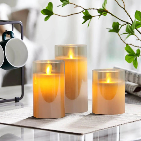 USB Rechargeable LED Pillar Candles - V.I.P Digital Presence